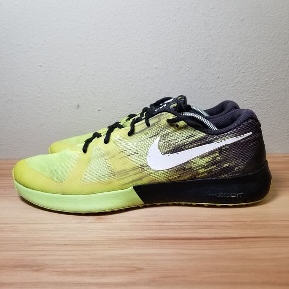 Nike Men's 12.5 Zoom Speed TR Running Sneakers Yellow Black Outdoor Rugged Trail - Picture 1 of 13